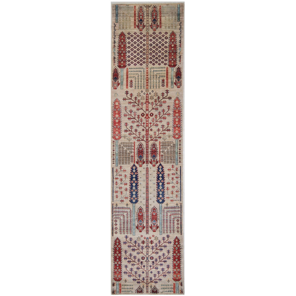 ARYANA ARYAN IVORY / RED 2'5" X 9'9"