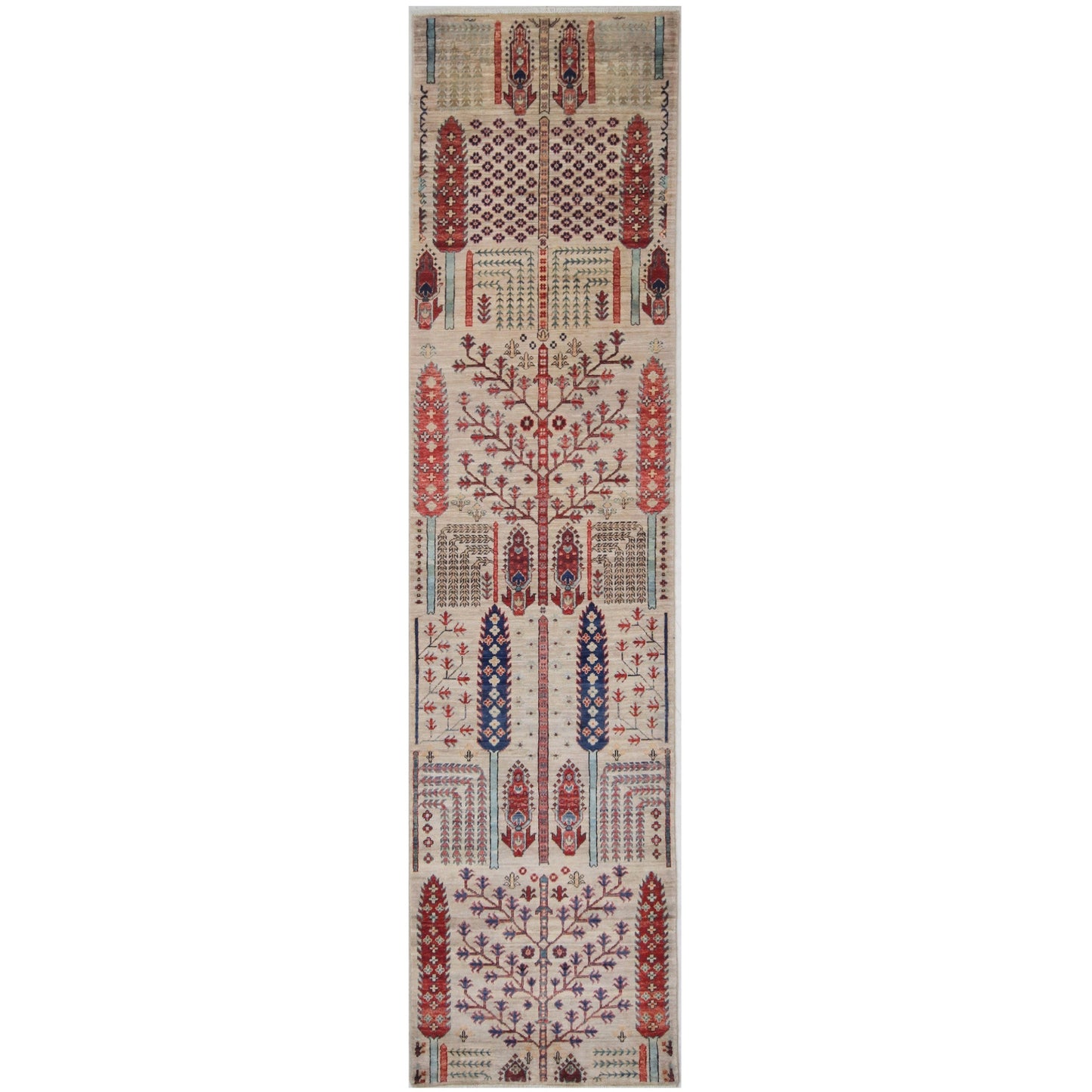 ARYANA ARYAN IVORY / RED 2'5" X 9'9"