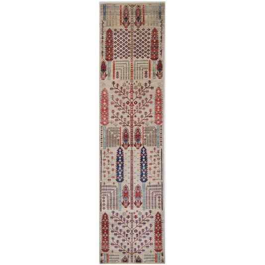 ARYANA ARYAN IVORY / RED 2'5" X 9'9"
