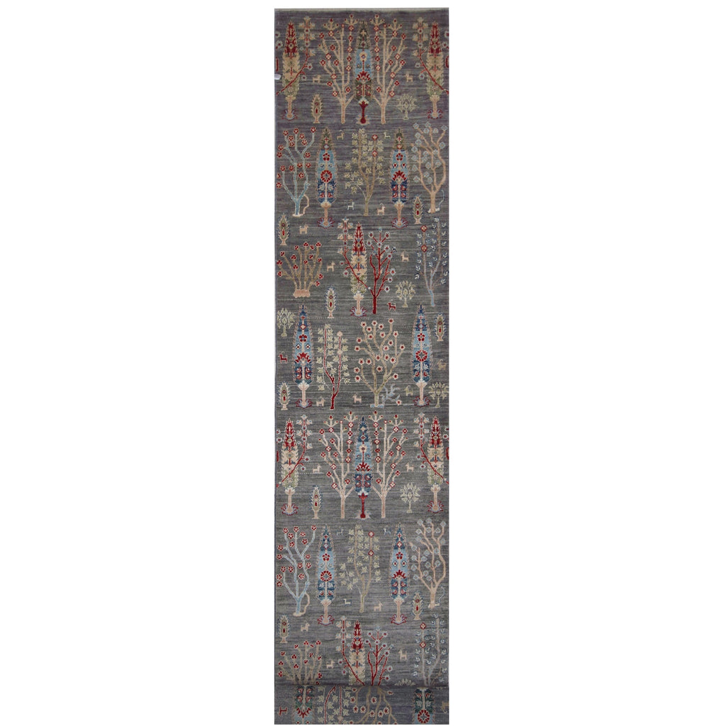 ARYANA ARYAN BROWN / RED 2'6" X 17'7"