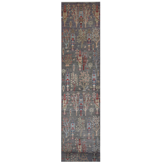 ARYANA ARYAN BROWN / RED 2'6" X 17'7"