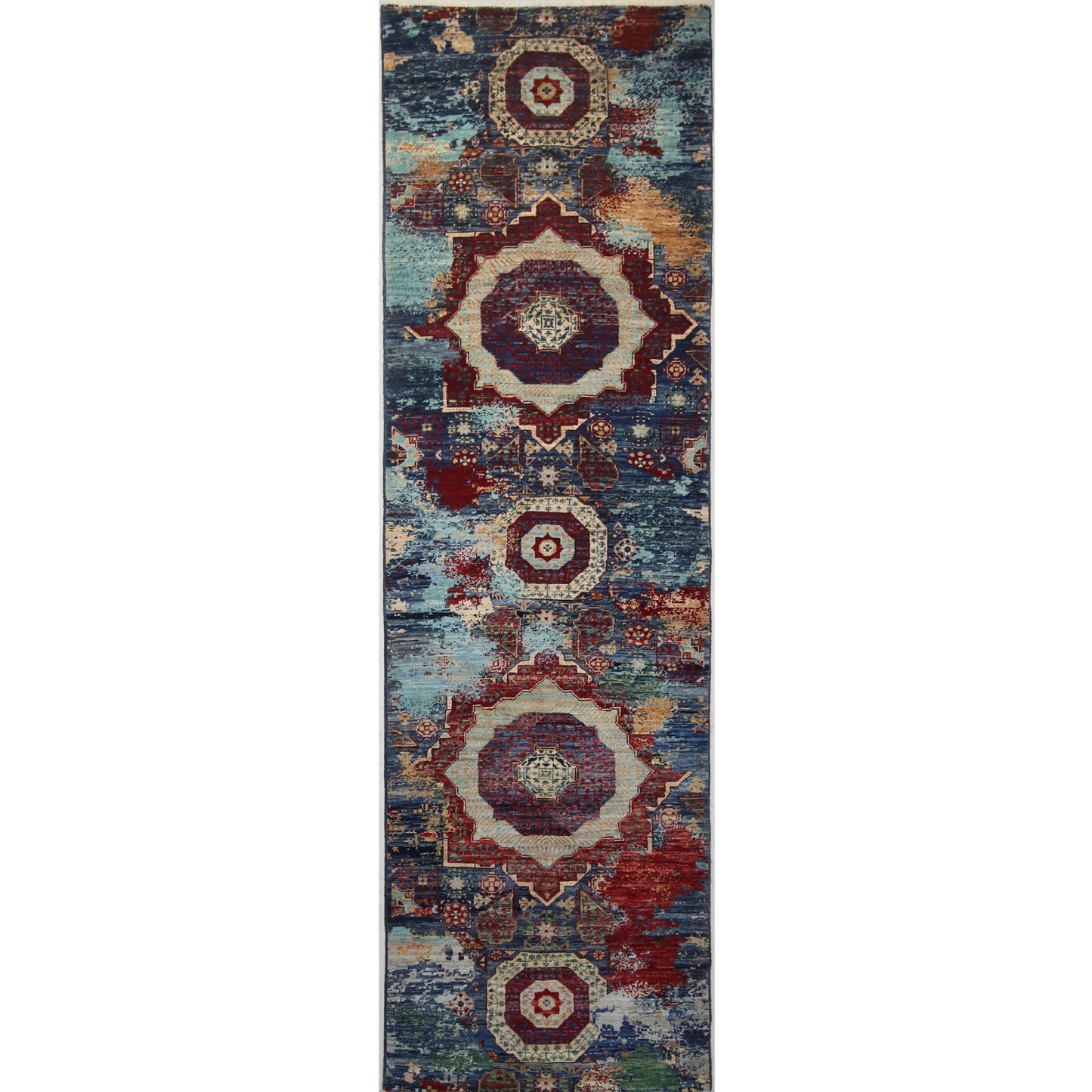 ARYANA ARYAN NAVY / RED 2'8" X 9'11"