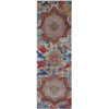 ARYANA ARYAN LIGHT BLUE / RED 2'6" X 7'11"
