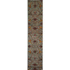 ARYANA ARYAN LIGHT GREEN / RED 2'5" X 19'4"