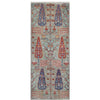 ARYANA ARYAN LIGHT GREEN / RED 2'1" X 5'3"