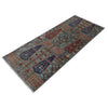 ARYANA ARYAN LIGHT GREEN / RED 2'1" X 5'3"