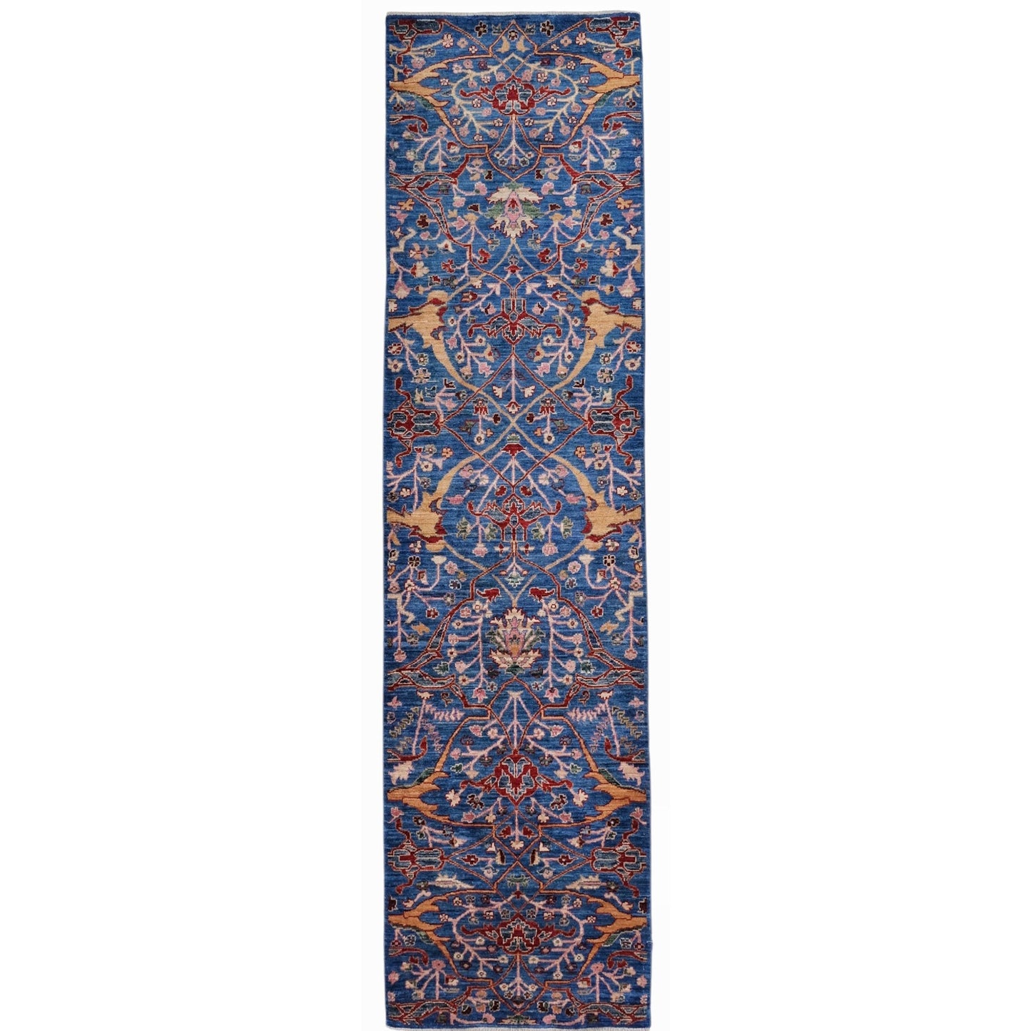 ARYANA ARYAN LIGHT BLUE / RED 2'6" X 9'8"