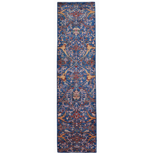 ARYANA ARYAN LIGHT BLUE / RED 2'6" X 9'8"