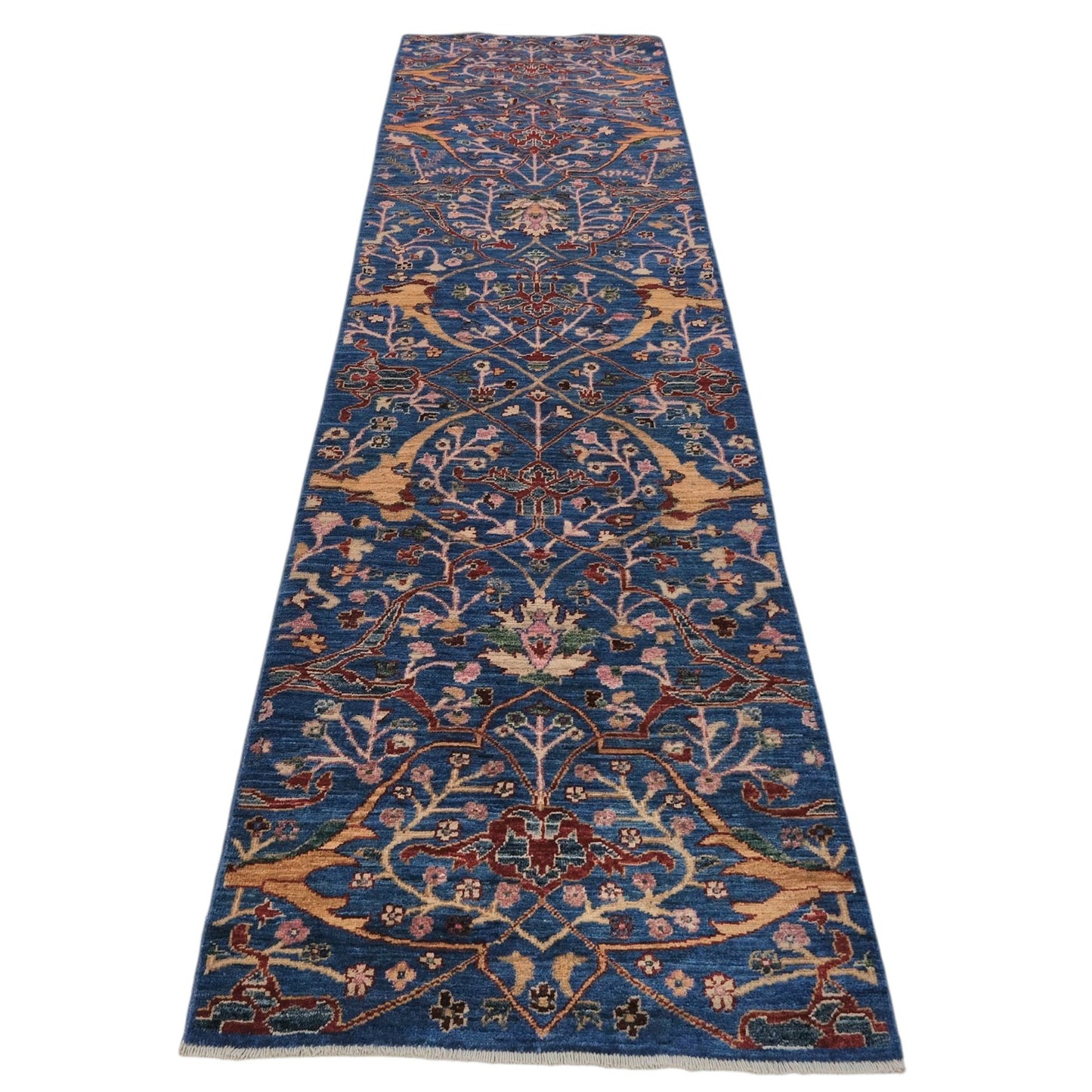 ARYANA ARYAN LIGHT BLUE / RED 2'6" X 9'8"
