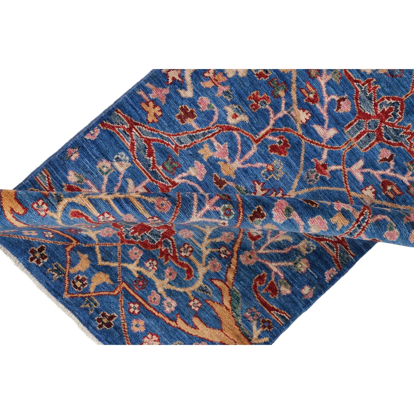 ARYANA ARYAN LIGHT BLUE / RED 2'6" X 9'8"