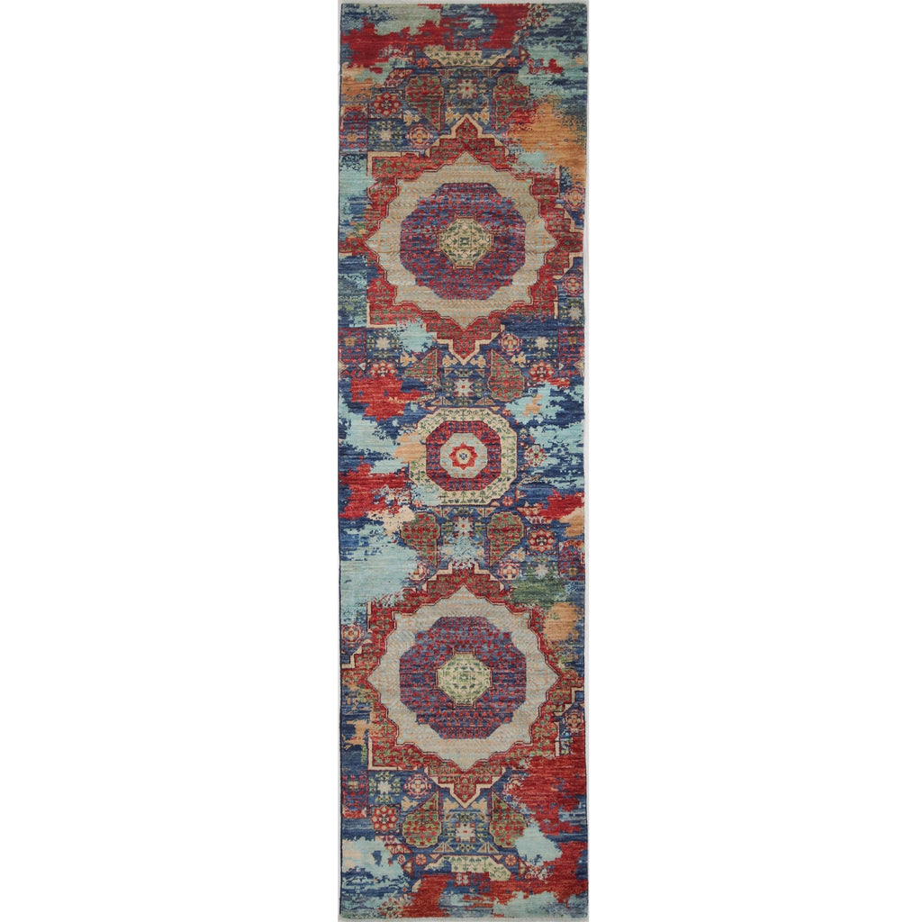 ARYANA ARYAN NAVY / RED 2'6" X 9'8"