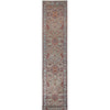ARYANA ARYAN LIGHT GREEN / LIGHT BLUE 2'6" X 14'2"