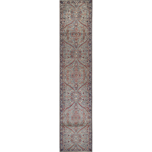 ARYANA ARYAN BROWN / NAVY 2'6" X 11'7"