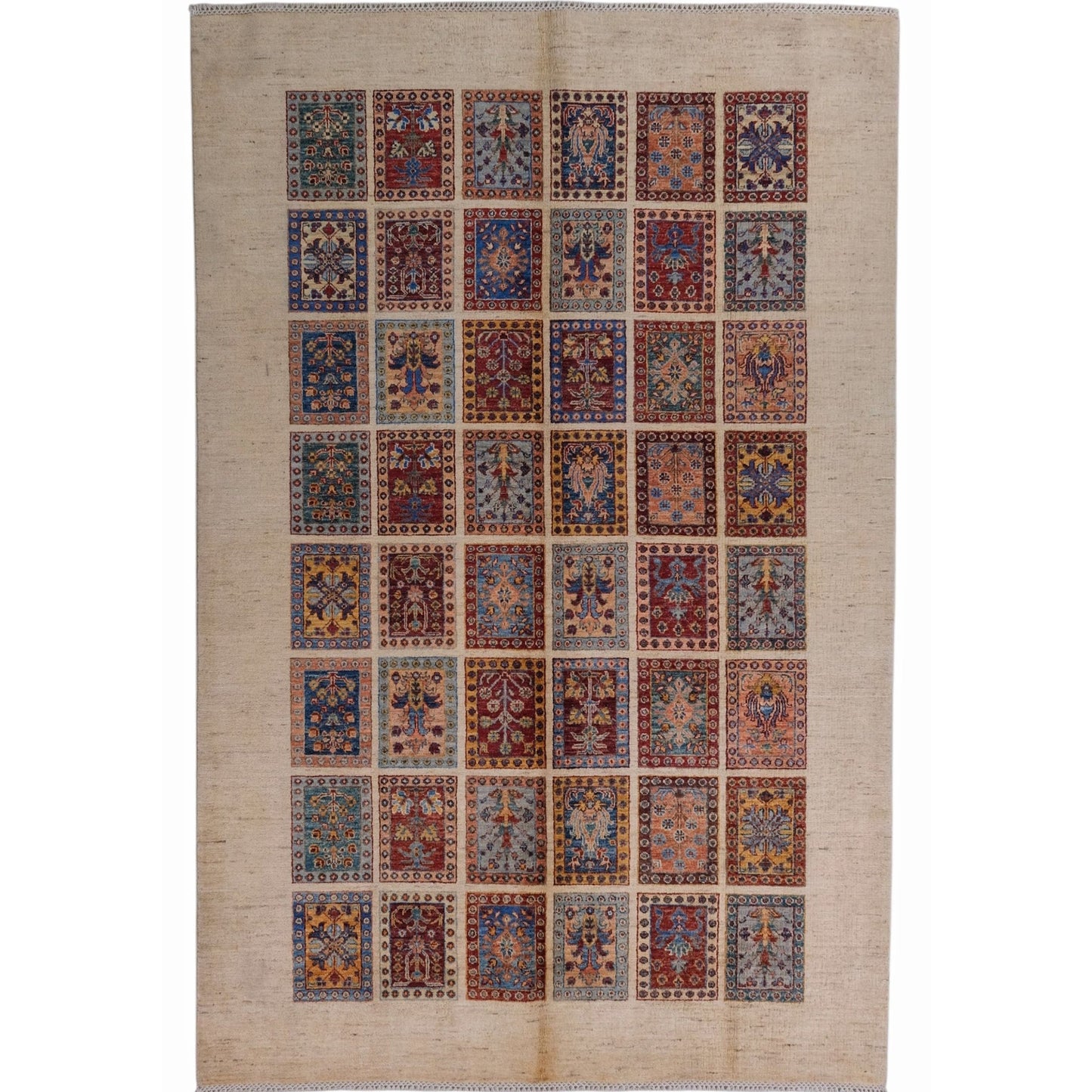 ARYANA ARYAN RED / CAMEL 5'9" X 8'2"