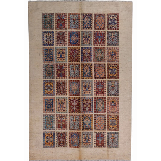 ARYANA ARYAN RED / CAMEL 5'9" X 8'2"