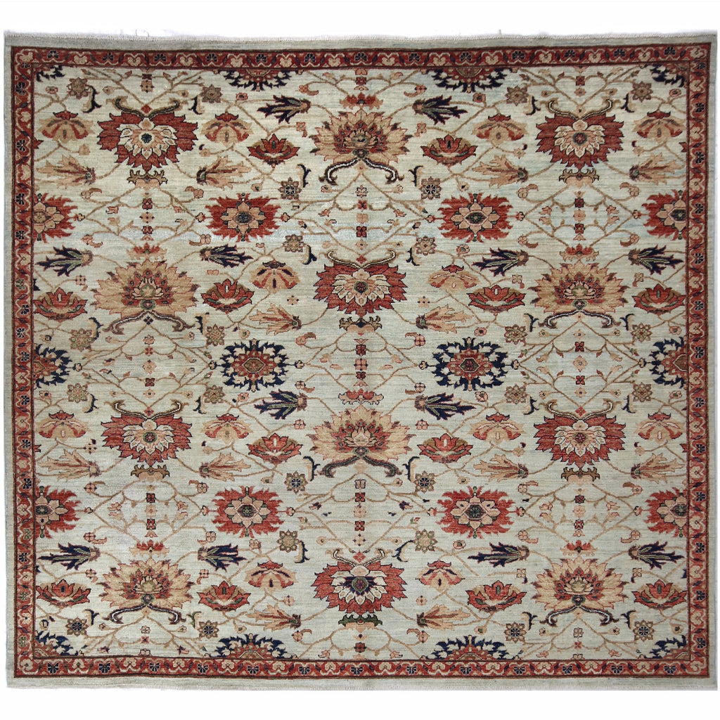 ARYANA ARYAN LIGHT GREEN / IVORY 7'6" X 7'10"