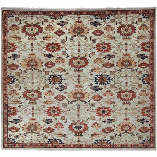 ARYANA ARYAN LIGHT GREEN / IVORY 7'6" X 7'10"