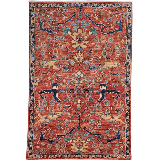 ARYANA ARYAN RED / NAVY 4' X 6'3"