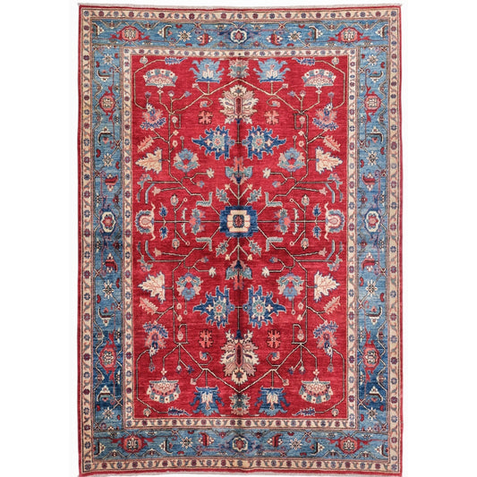 ARYANA ARYAN RED / LIGHT BLUE 5'2" X 7'4"