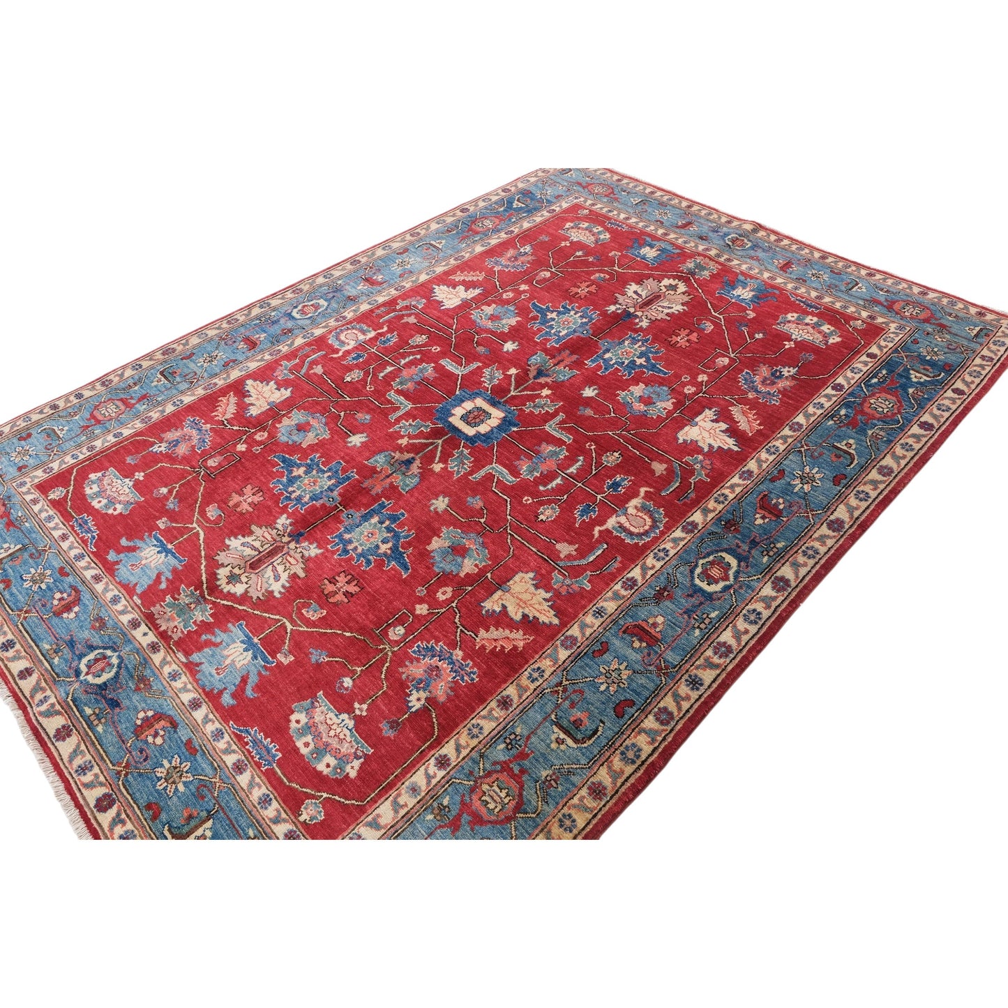 ARYANA ARYAN RED / LIGHT BLUE 5'2" X 7'4"