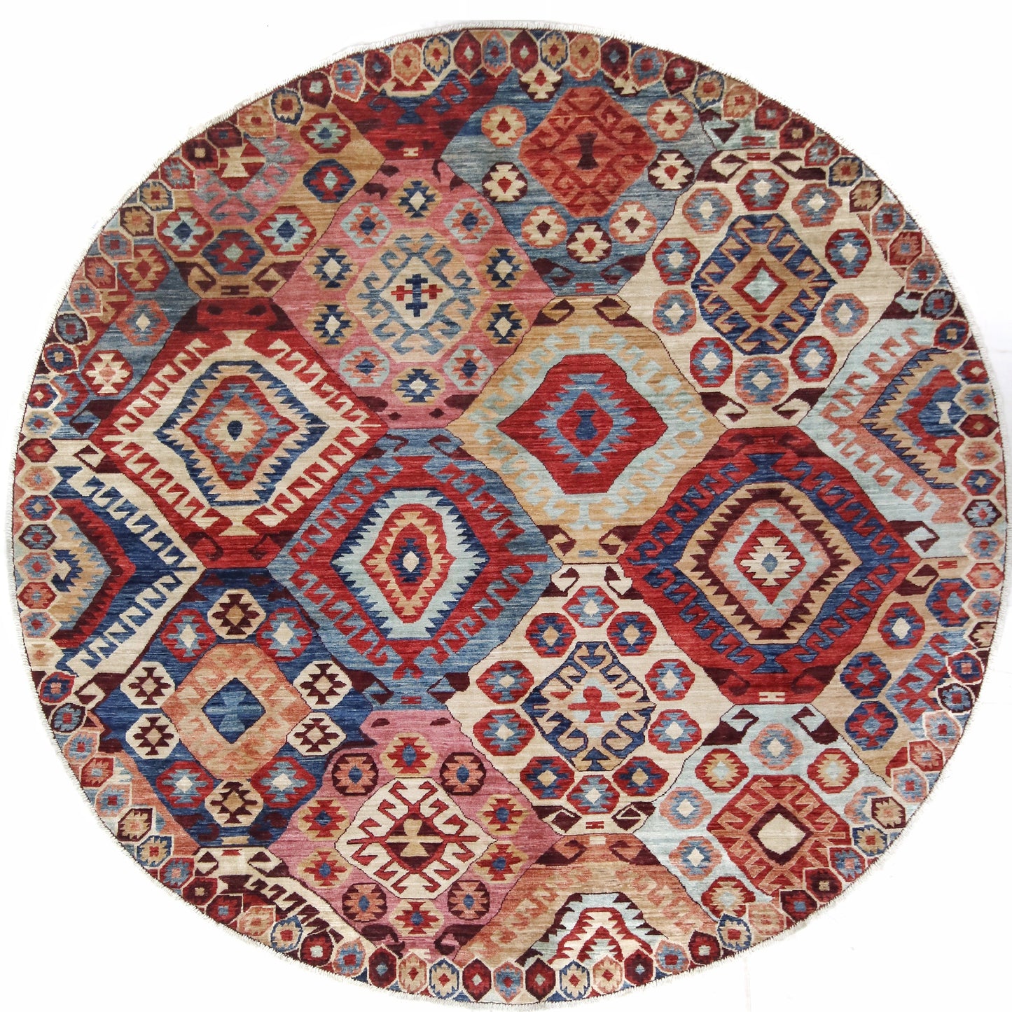 ARYANA ARYAN RED / NAVY 7'8" X 7'10"