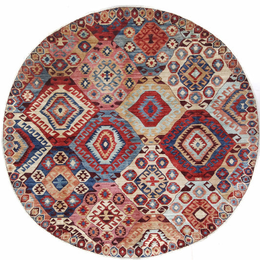 ARYANA ARYAN RED / NAVY 7'8" X 7'10"