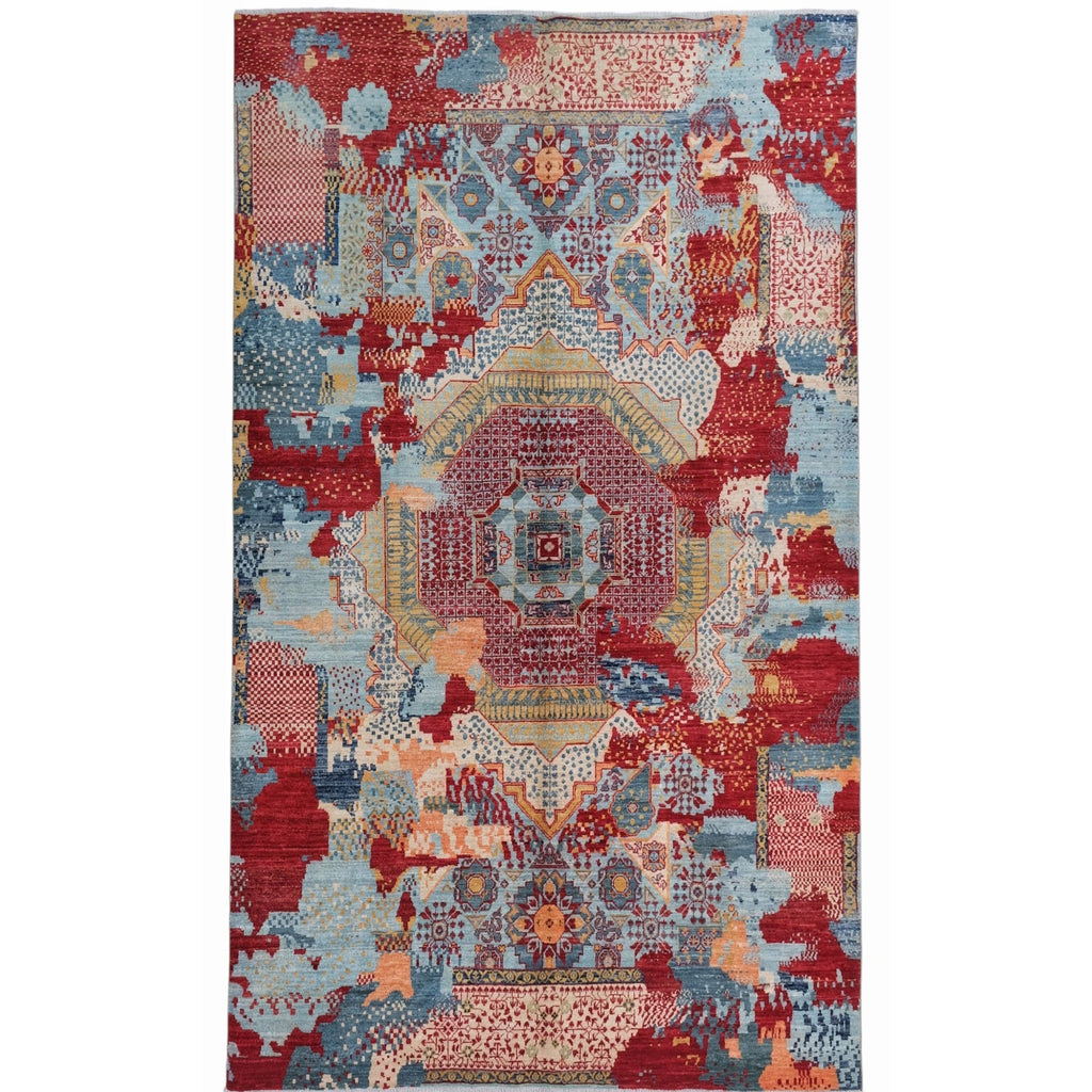 ARYANA ARYAN RED / LIGHT BLUE 5'11" X 9'