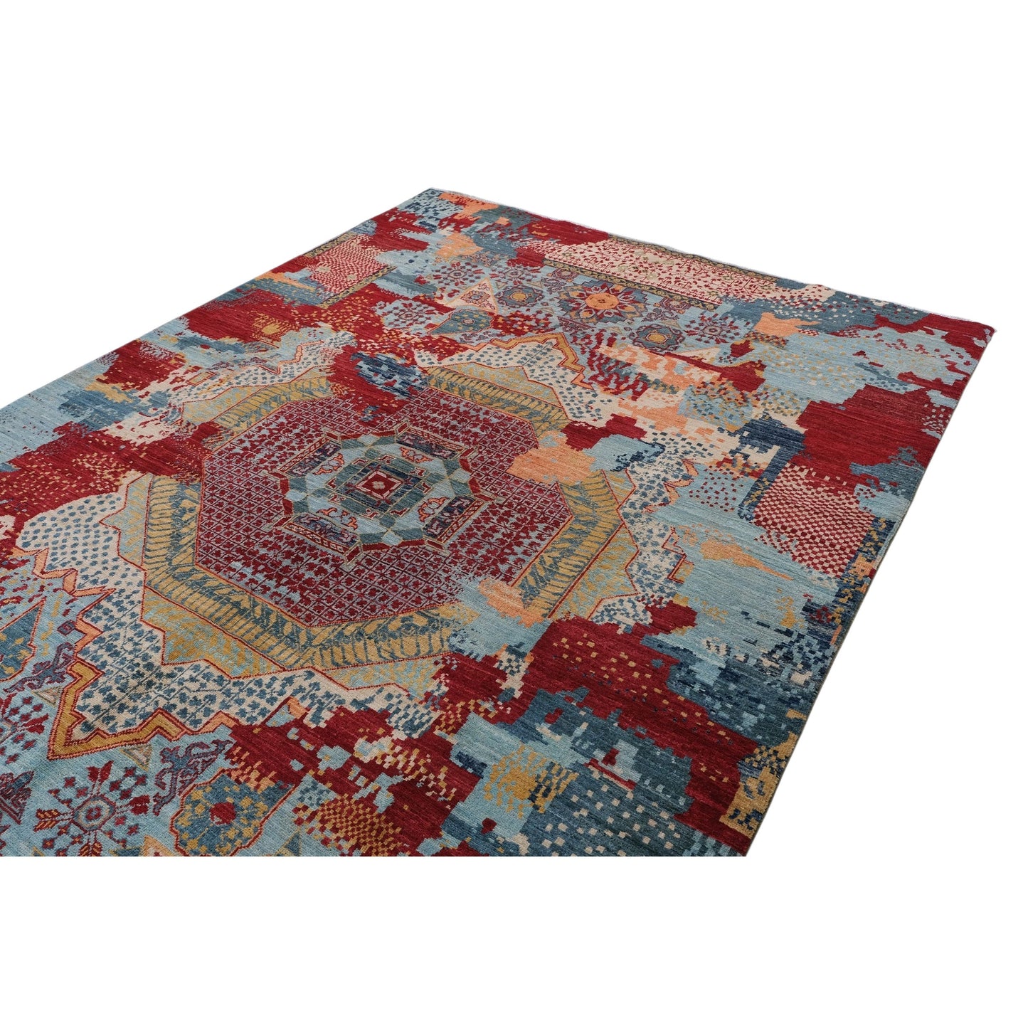 ARYANA ARYAN RED / LIGHT BLUE 5'11" X 9'