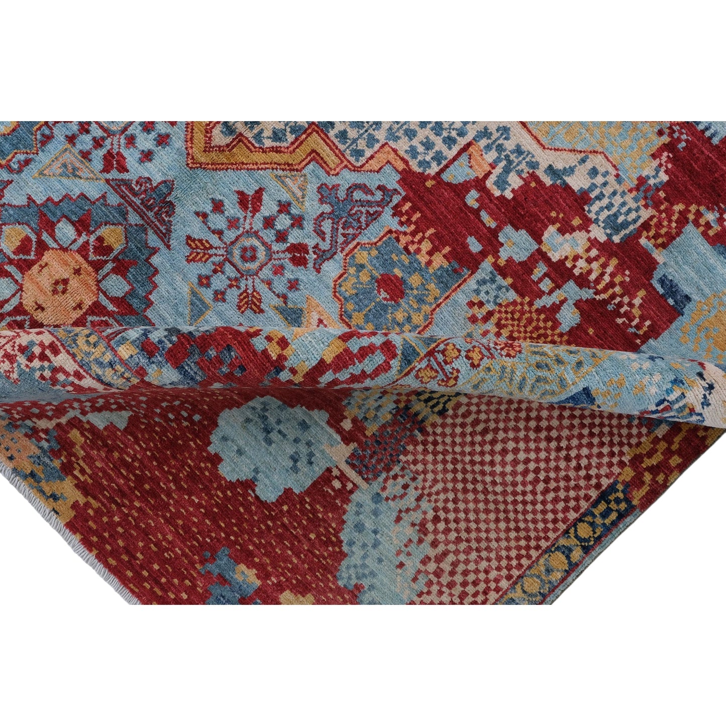 ARYANA ARYAN RED / LIGHT BLUE 5'11" X 9'