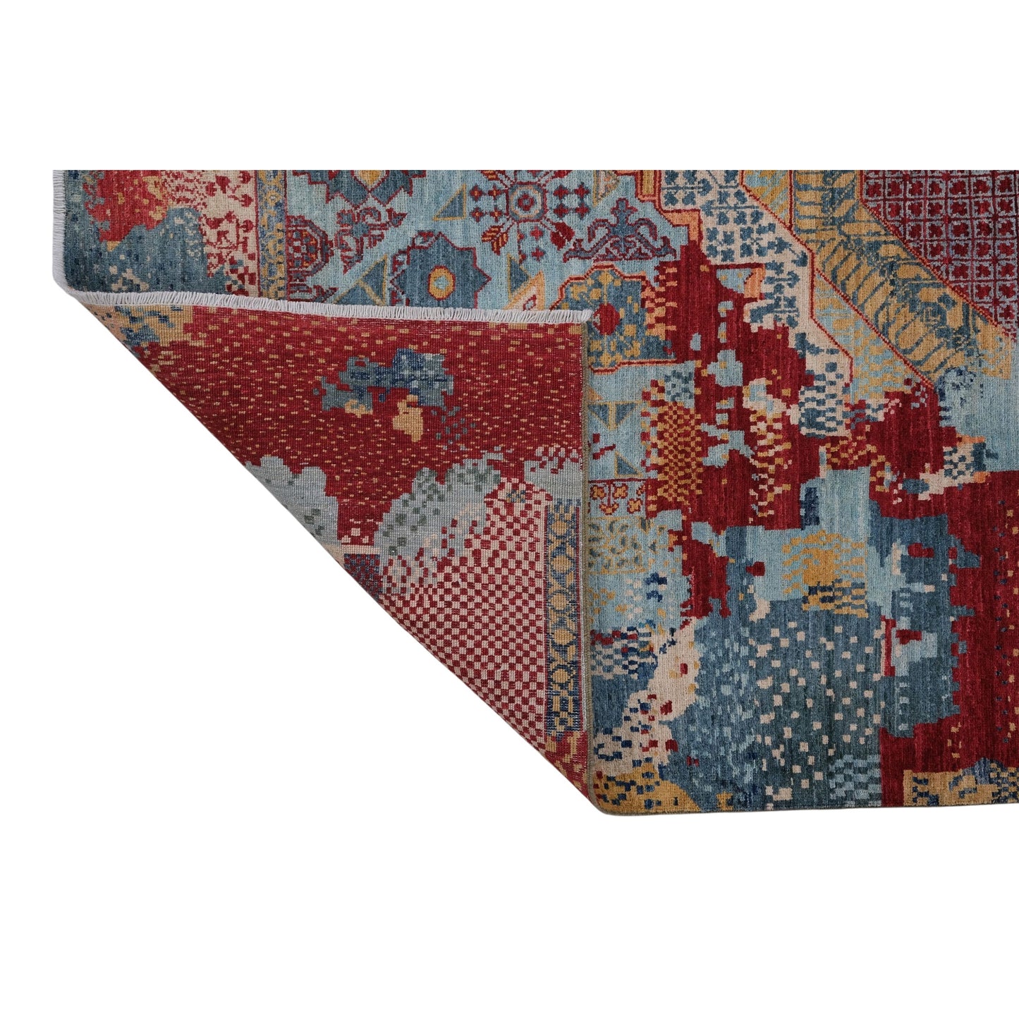 ARYANA ARYAN RED / LIGHT BLUE 5'11" X 9'