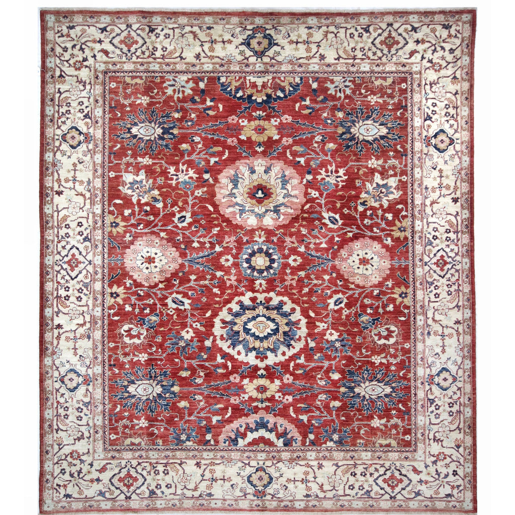 ARYANA ARYAN RED / IVORY 7'10" X 9'