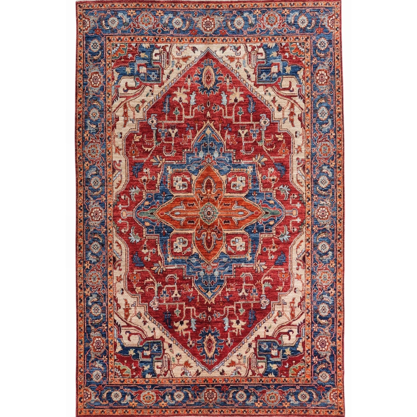 ARYANA ARYAN RED / NAVY 6'2" X 9'2"