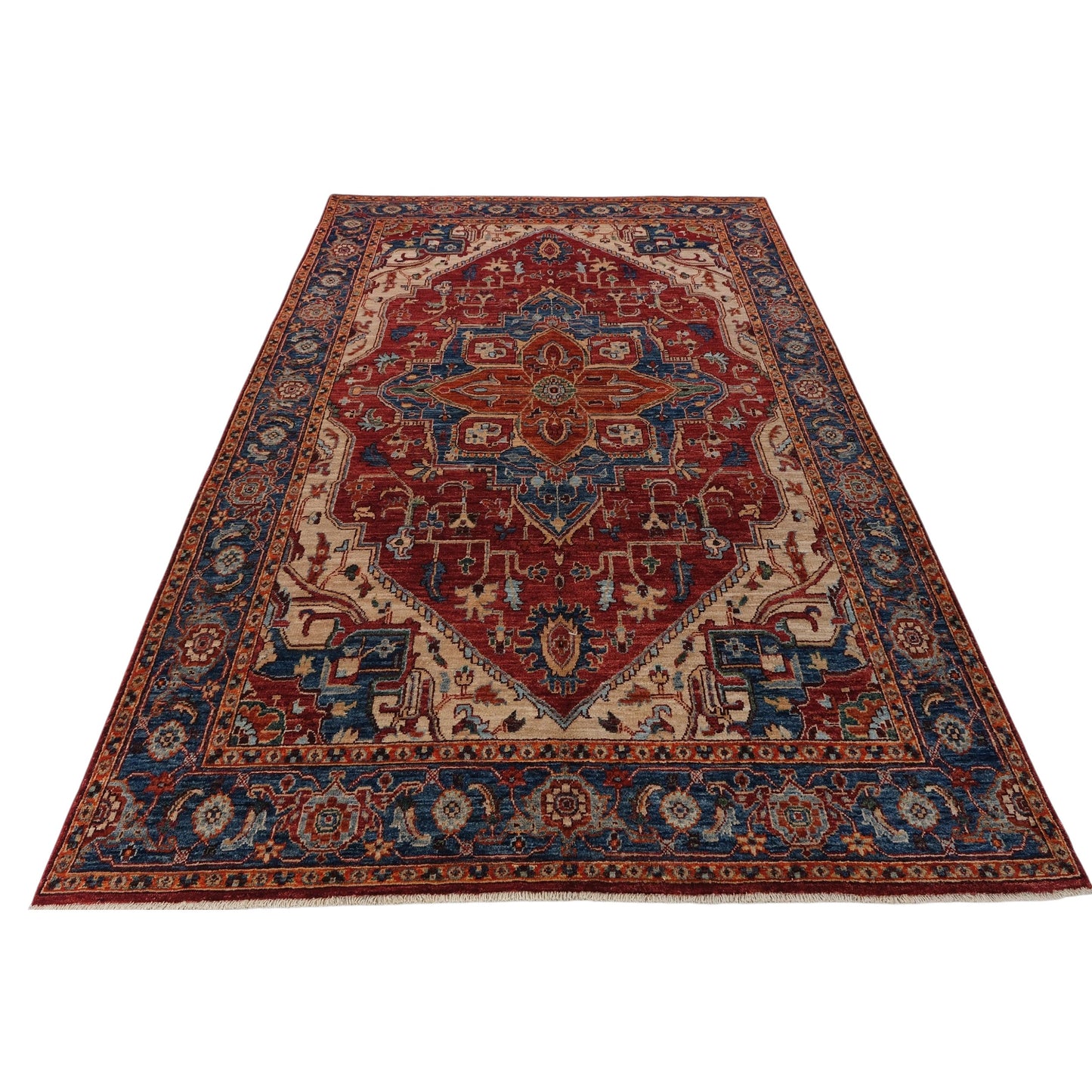 ARYANA ARYAN RED / NAVY 6'2" X 9'2"