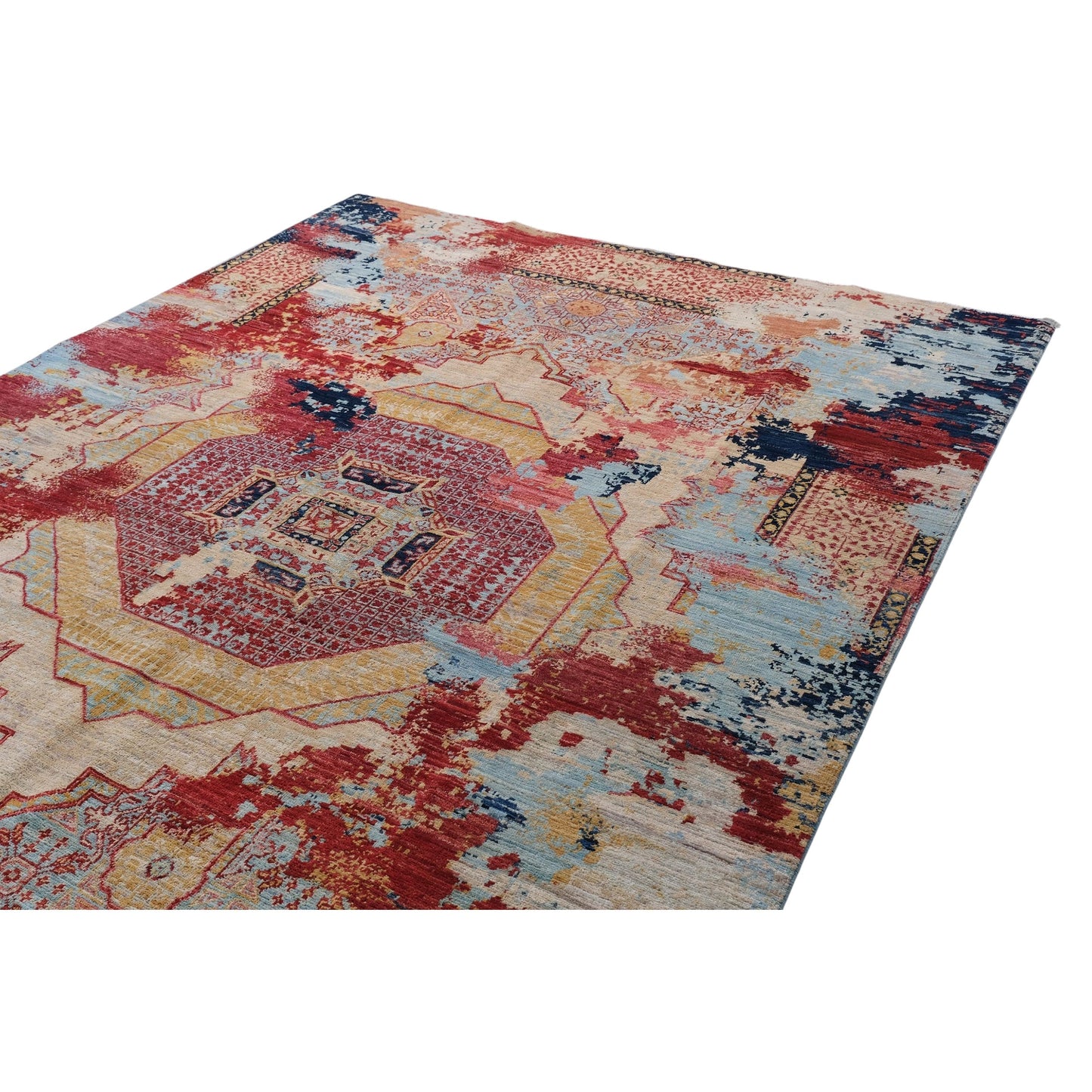 ARYANA ARYAN RED / LIGHT BLUE 6' X 8'10"