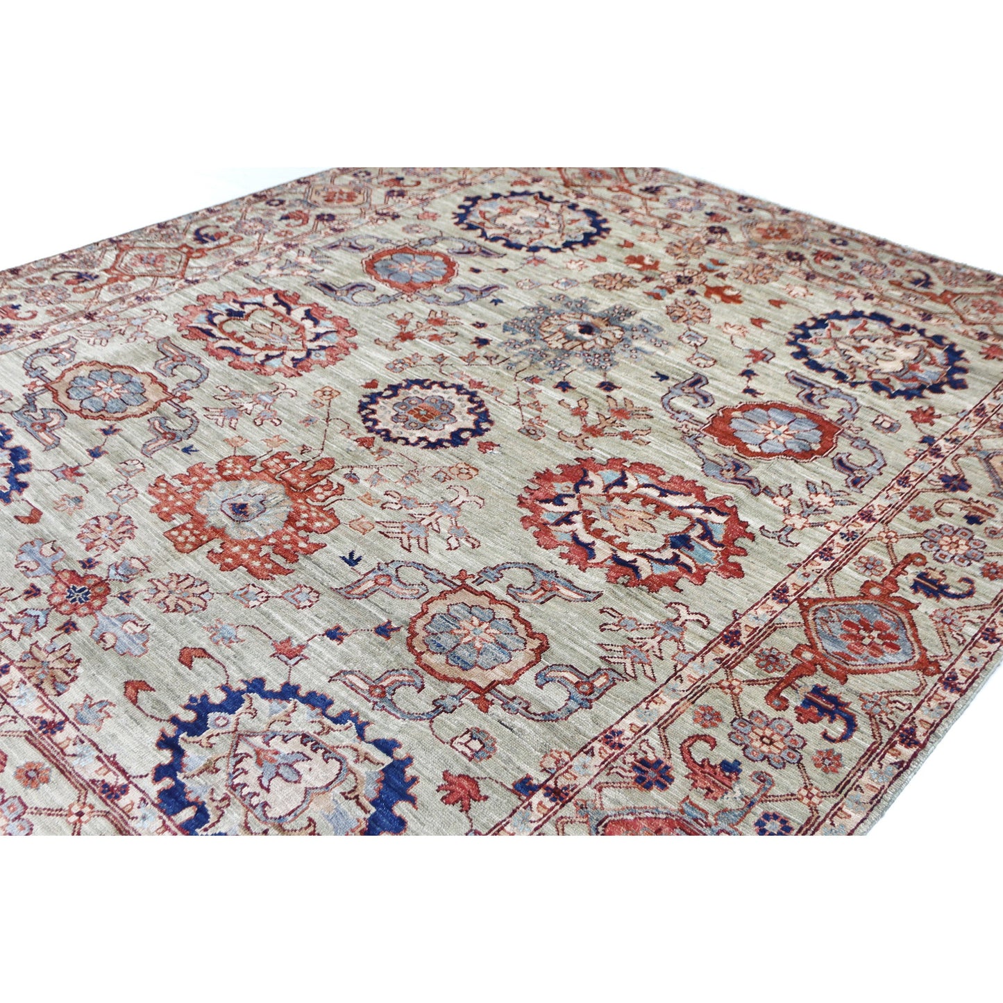 ARYANA ARYAN LIGHT GREEN / LIGHT GREEN 7'7" X 9'1"
