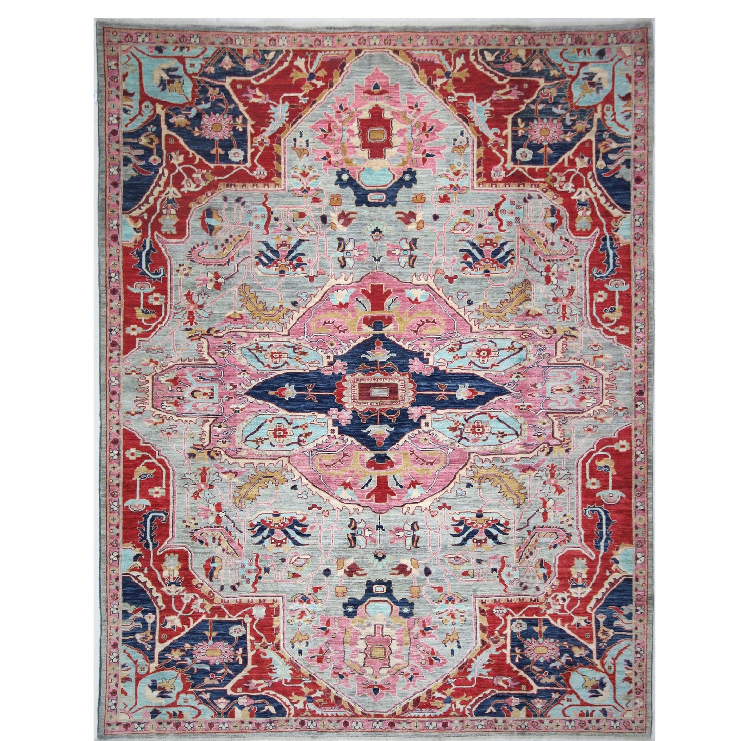ARYANA ARYAN LIGHT BLUE / NAVY 7'11" X 10'2"