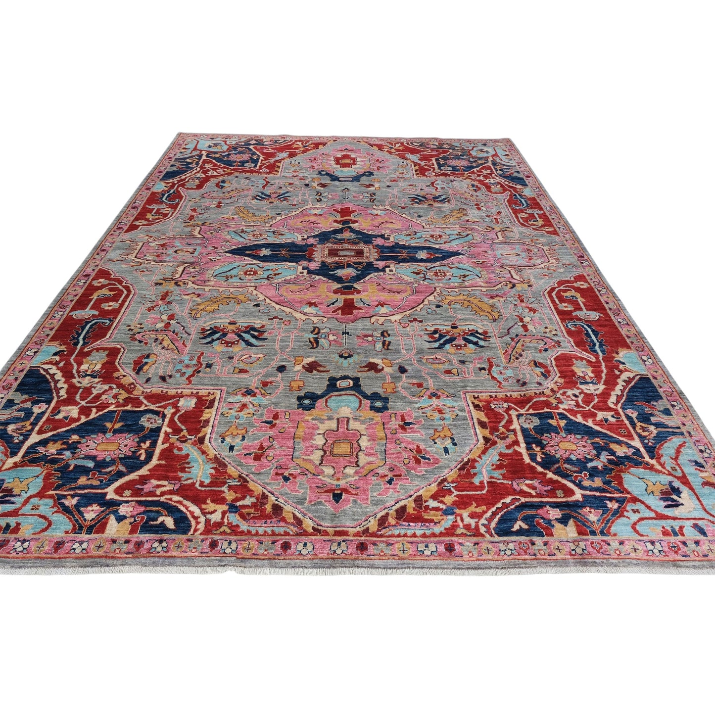 ARYANA ARYAN LIGHT BLUE / NAVY 7'11" X 10'2"