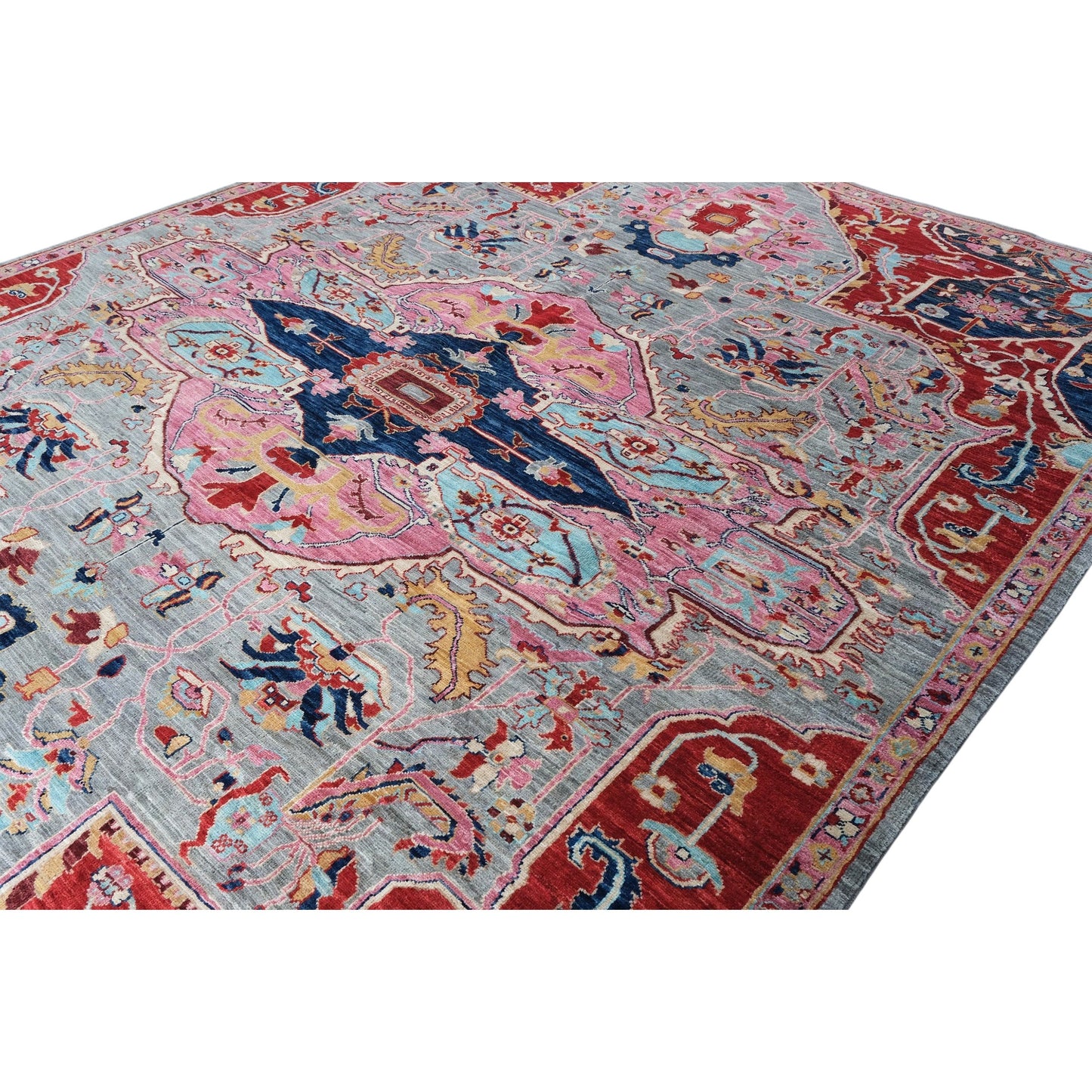 ARYANA ARYAN LIGHT BLUE / NAVY 7'11" X 10'2"