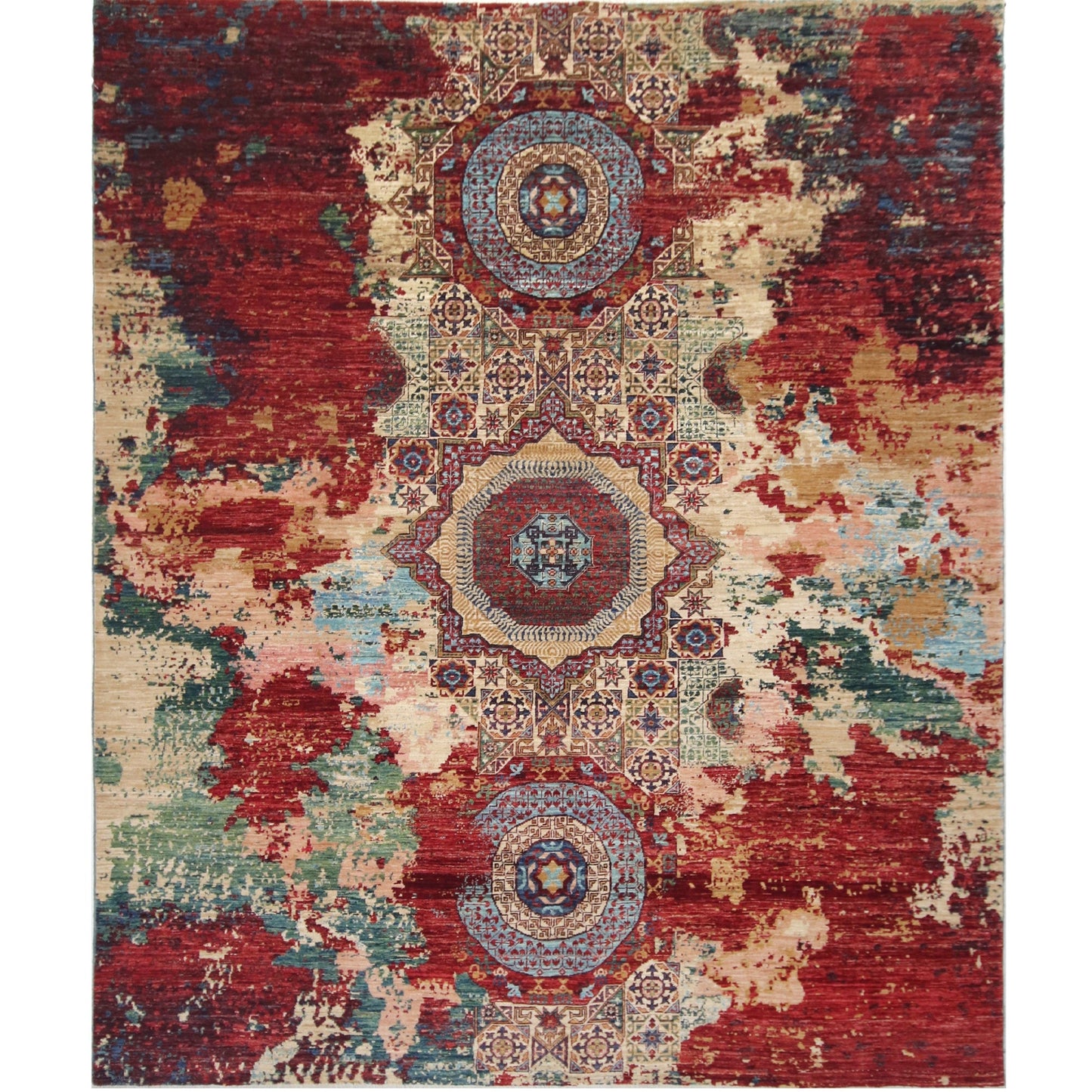 ARYANA ARYAN RED / GREEN 8'1" X 9'10"