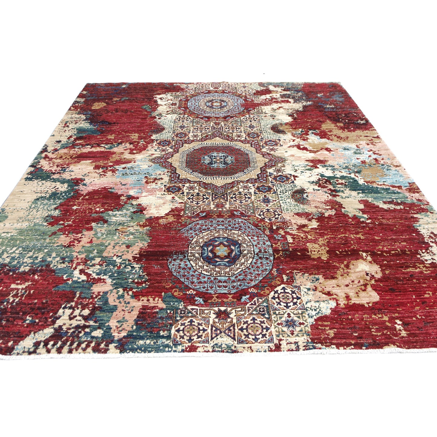 ARYANA ARYAN RED / GREEN 8'1" X 9'10"