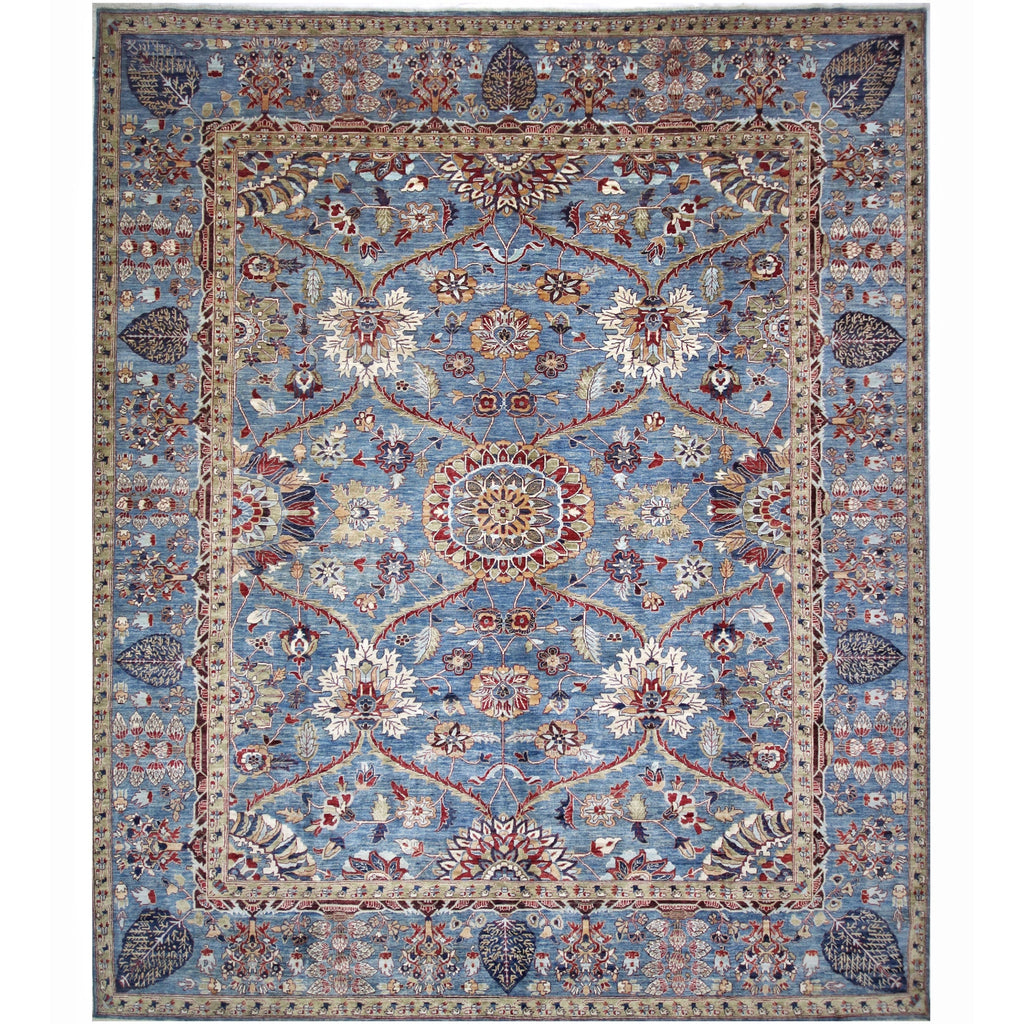 ARYANA ARYAN LIGHT BLUE / RED 12'2" X 14'9"