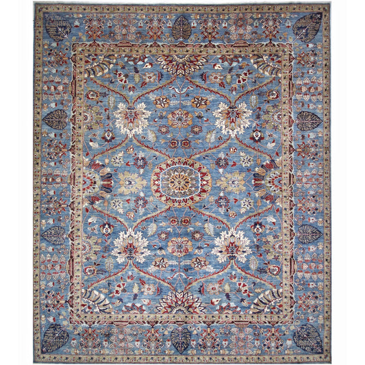 ARYANA ARYAN LIGHT BLUE / RED 12'2" X 14'9"