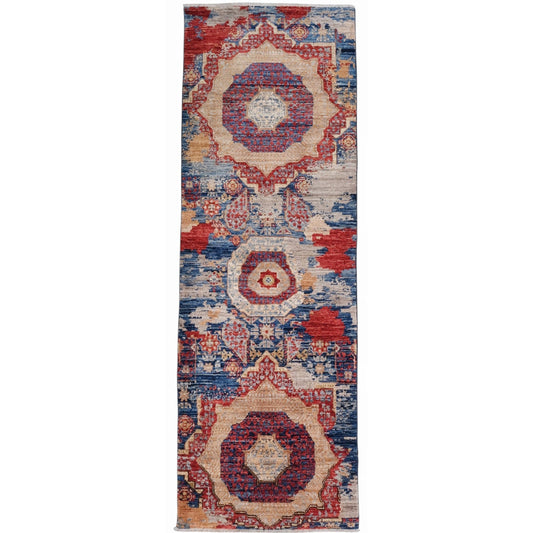 ARYANA ARYAN NAVY / RED 2'6" X 7'8"