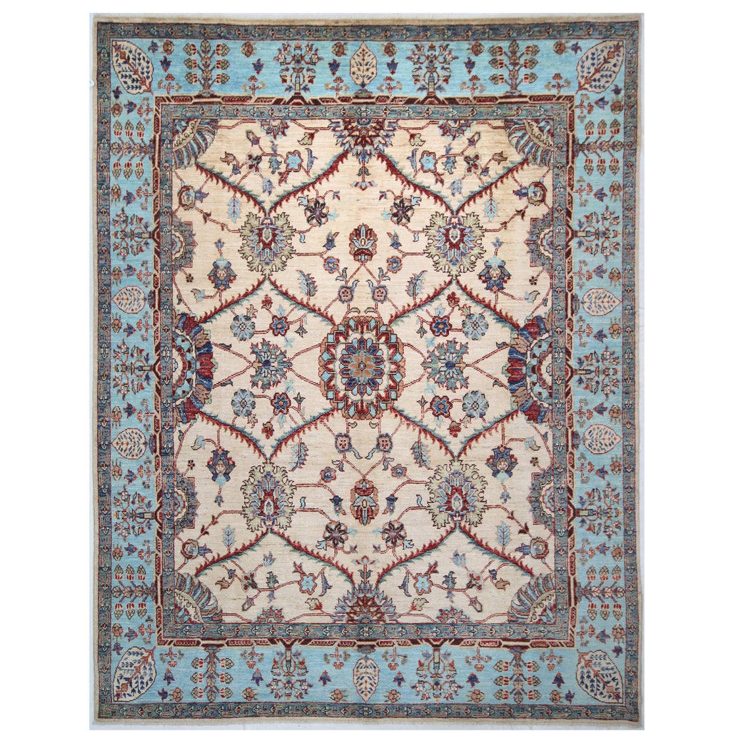 ARYANA ARYAN IVORY / LIGHT BLUE 8' X 10'2"