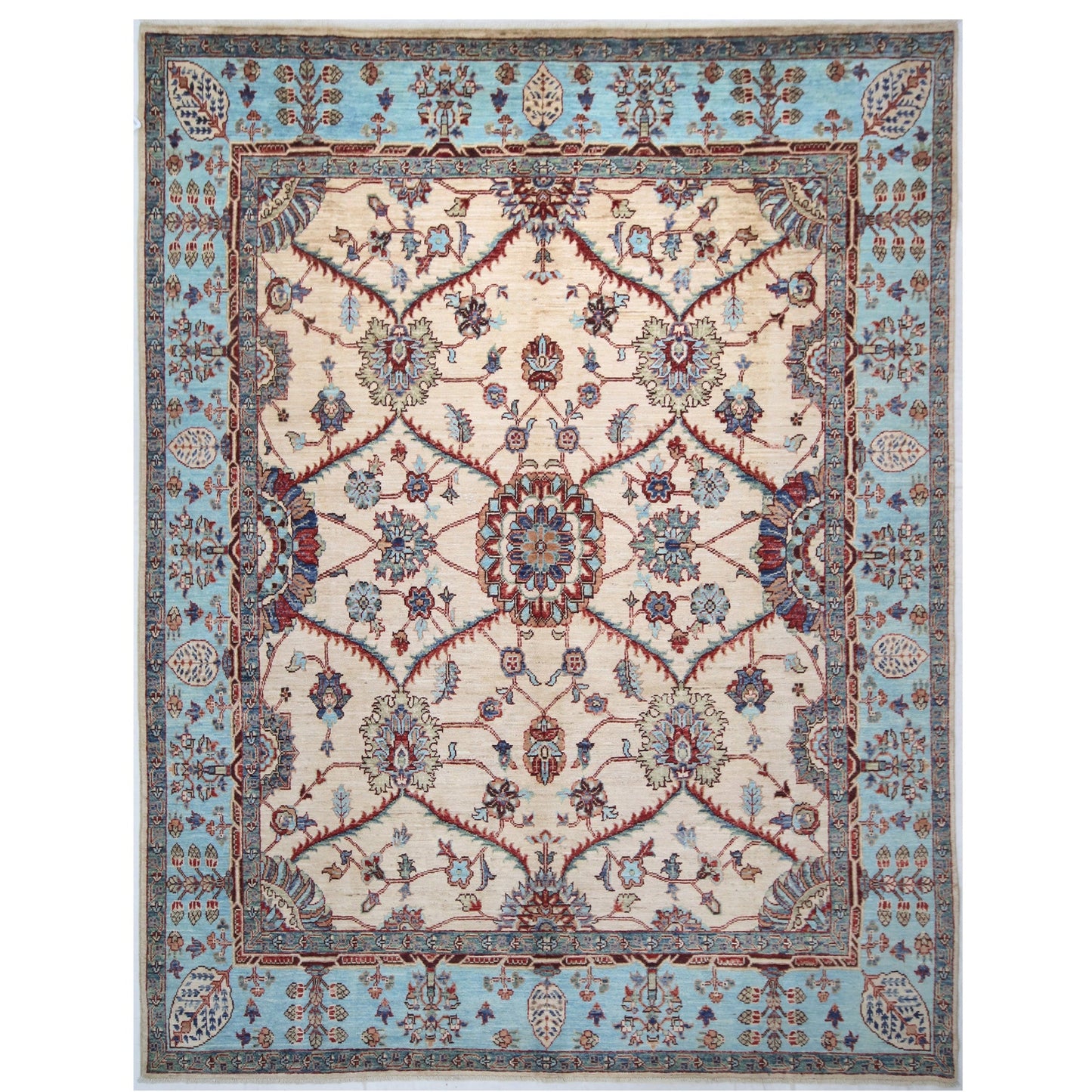 ARYANA ARYAN IVORY / LIGHT BLUE 8' X 10'2"