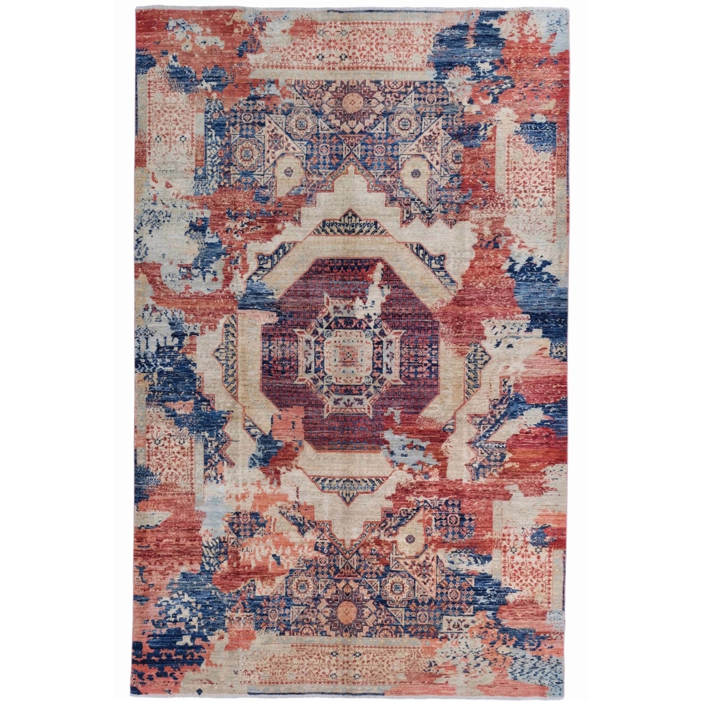 ARYANA ARYAN IVORY / NAVY 5'10" X 8'11"