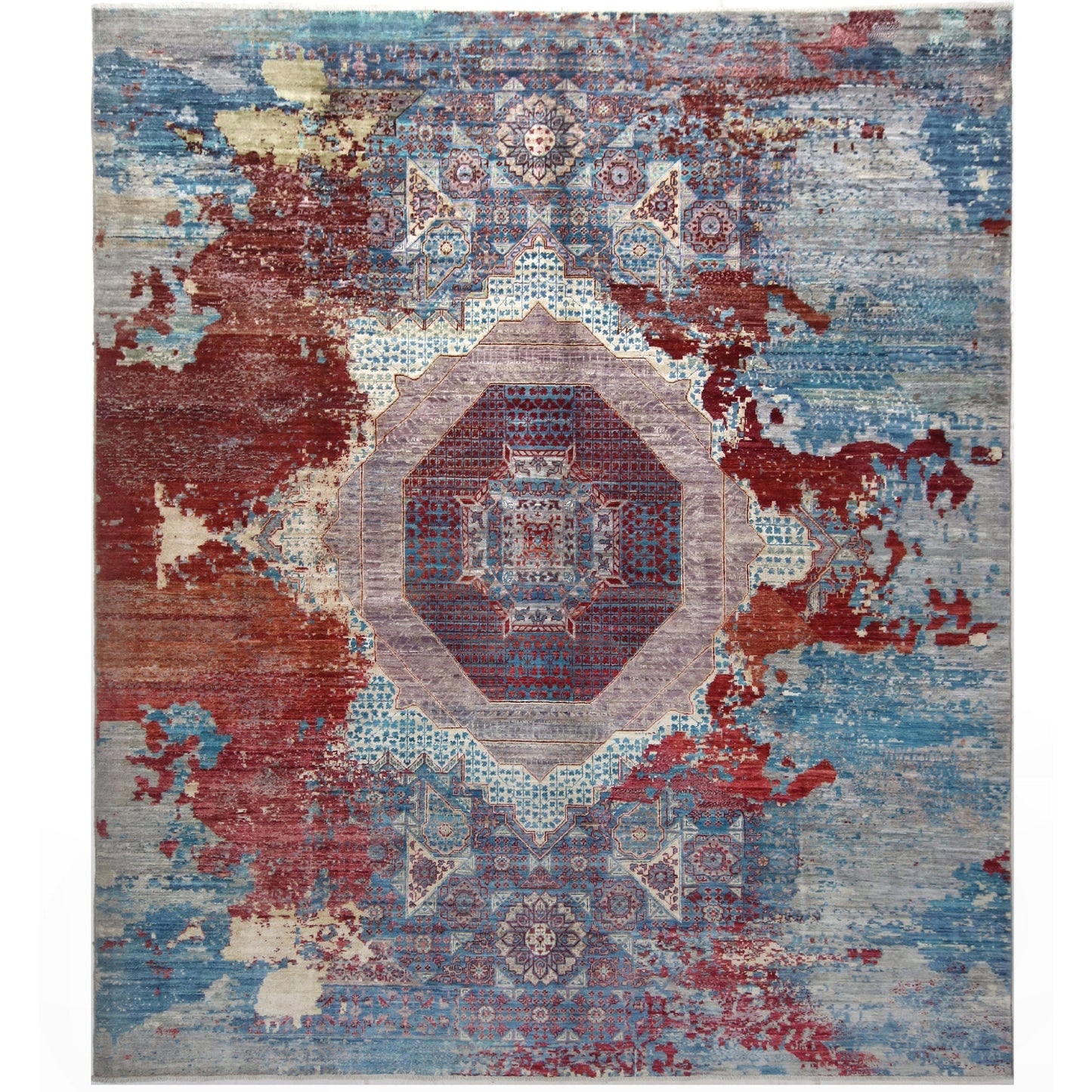 ARYANA ARYAN BLUE / RED 8'5" X 9'10"