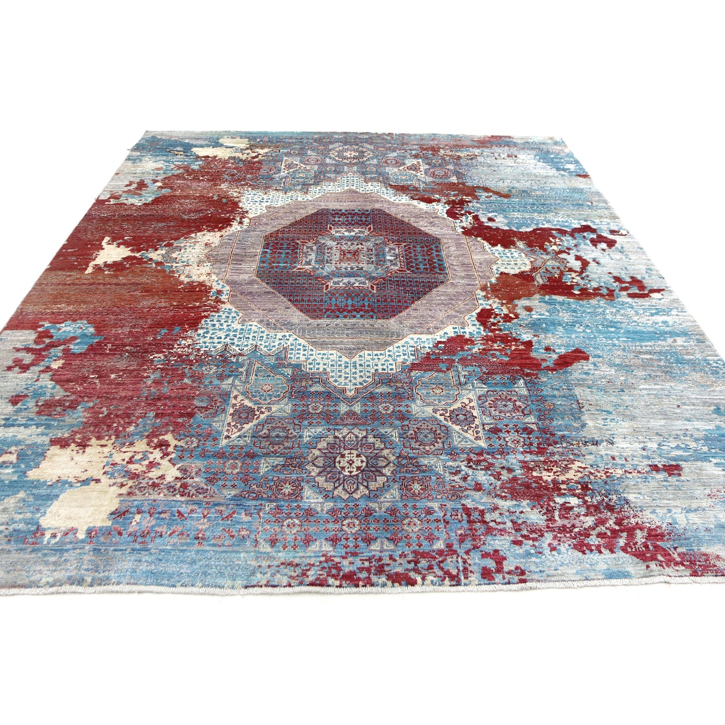 ARYANA ARYAN BLUE / RED 8'5" X 9'10"