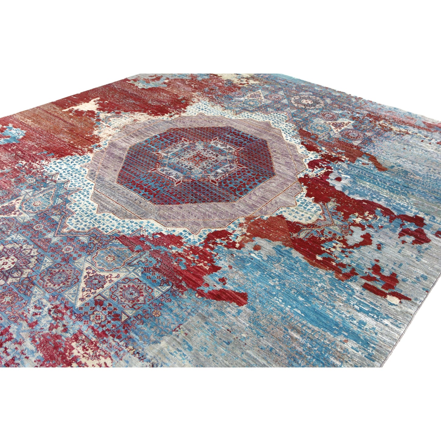 ARYANA ARYAN BLUE / RED 8'5" X 9'10"