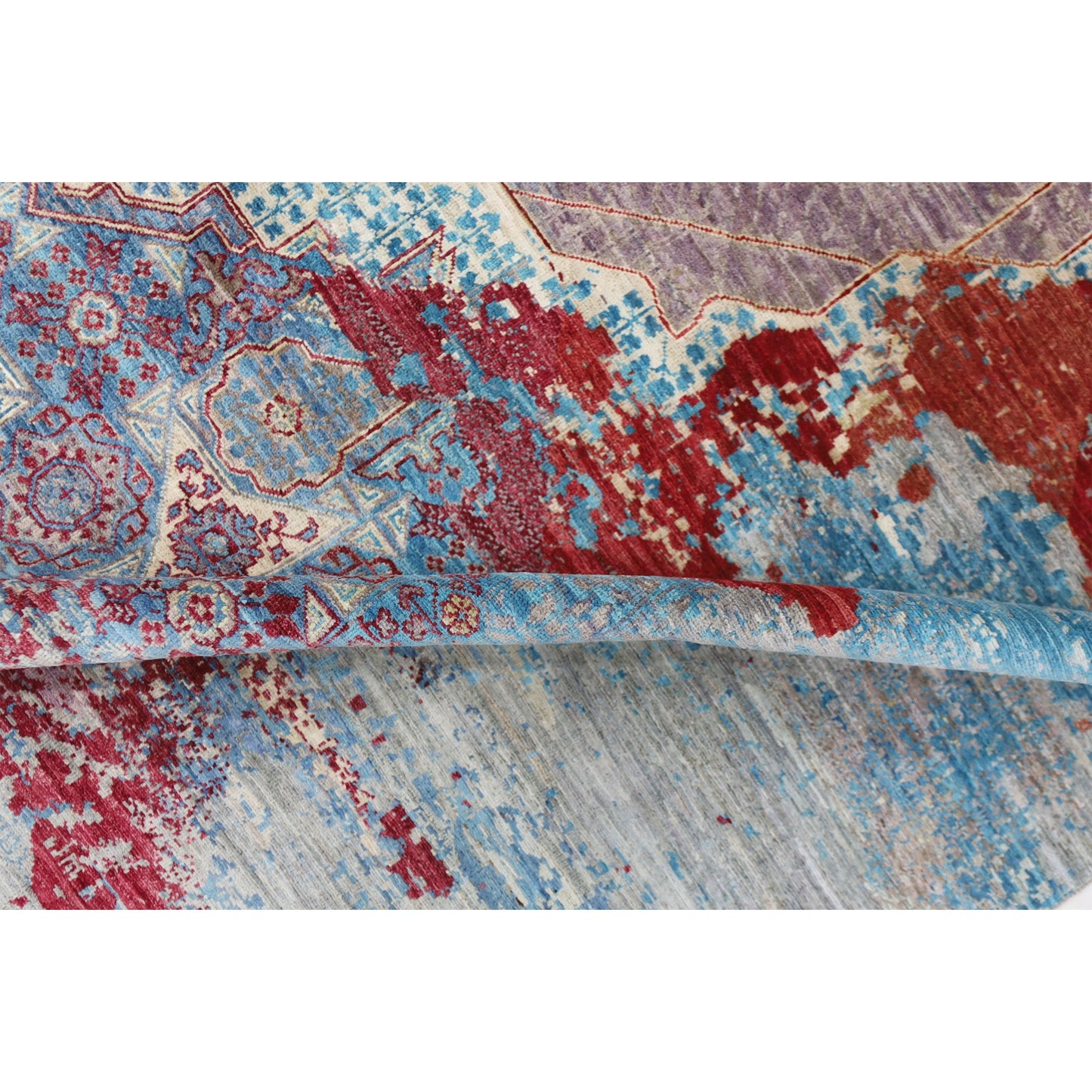 ARYANA ARYAN BLUE / RED 8'5" X 9'10"